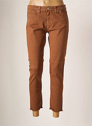 Blugi cu croială slim maro DENIM STUDIO femeie