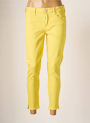 Pantalon 7/8 elasticitate talie joasă galben GUESS femeie
