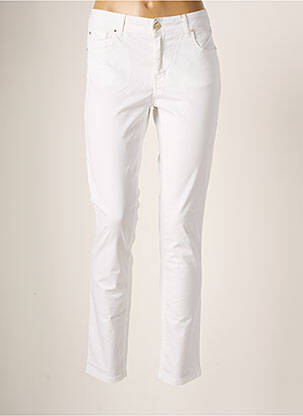 Pantalon slim talie joasă talie joasă alb FRACOMINA femeie