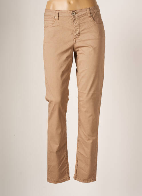 Pantalon slim bej DENIM STUDIO femeie