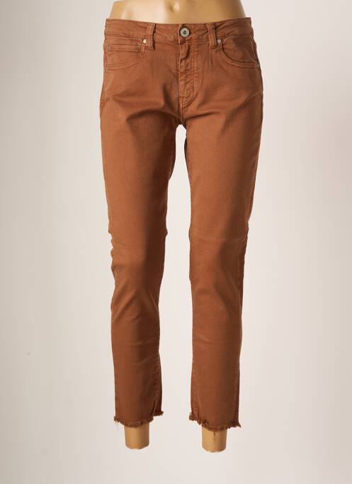 Blugi cu croială slim maro DENIM STUDIO femeie