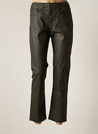 Pantalon drept elasticitate talie înaltă verde DENIM STUDIO femeie