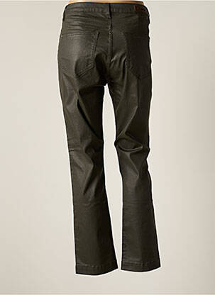 Pantalon drept elasticitate talie înaltă verde DENIM STUDIO femeie
