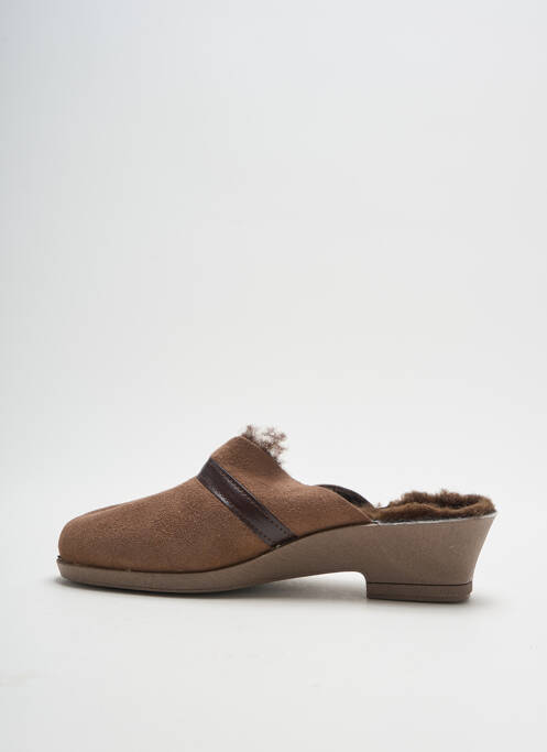 Papuci/Pantofi de casă maro FARGEOT femeie