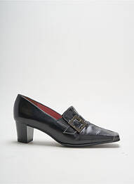 Mocasini material neted toc de 4 la 6 cm negru ELANTINE femme