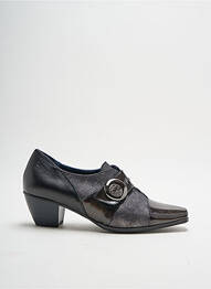 Botine/ghete cubanez toc de 4 la 6 cm gri DORKING femeie