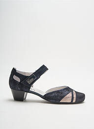 Sandale/pantofi decupați tip de talpă amortizantă toc de 4 la 6 cm albastru ARTIKA SOFT femme