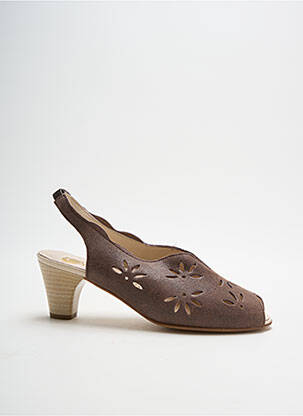 Sandale/Pantofi decupați maro OMBELLE femeie