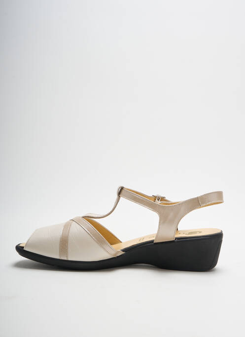 Sandale/Pantofi decupați bej OMBELLE femeie