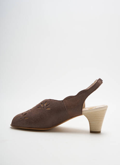 Sandale/Pantofi decupați maro OMBELLE femeie