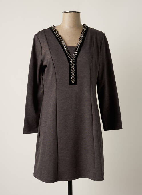 Rochie scurtă gri VANIA femeie