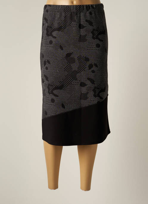 Fustă midi gri QUATRE VINGT JOURS femeie