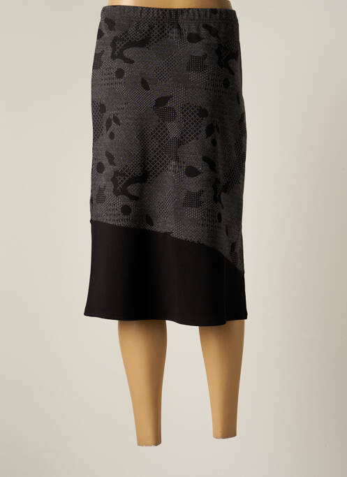 Fustă midi gri QUATRE VINGT JOURS femeie