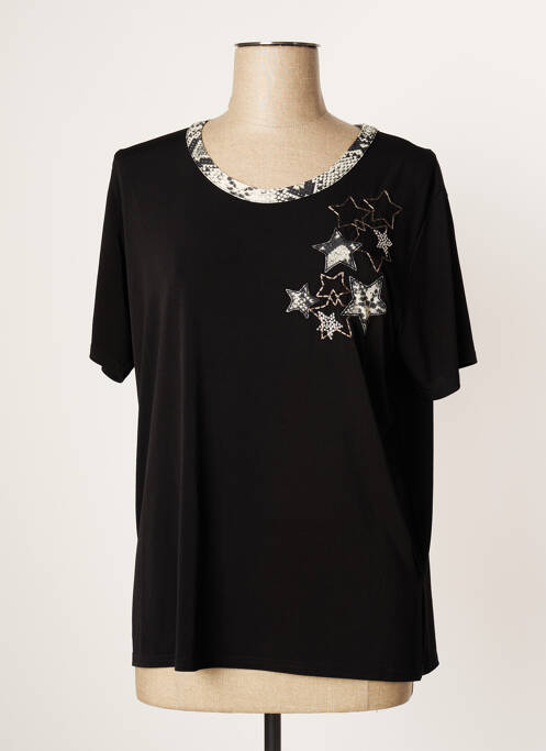 Top negru QUATRE VINGT JOURS femeie