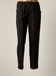 Pantalon drept talie elastică mărime normală negru ROSE POMME femeie