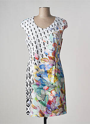 Rochie midi alb PAUL BRIAL femeie