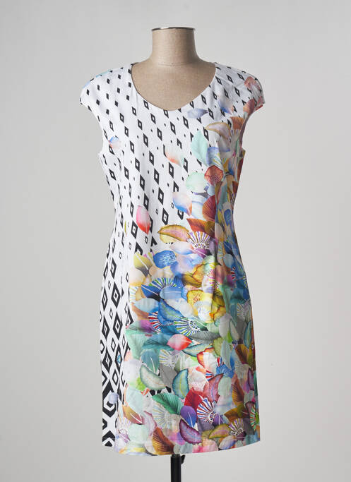 Rochie midi alb PAUL BRIAL femeie