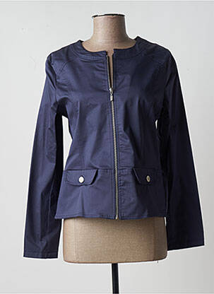 Jachete casual guler rotund albastru PAUL BRIAL femeie