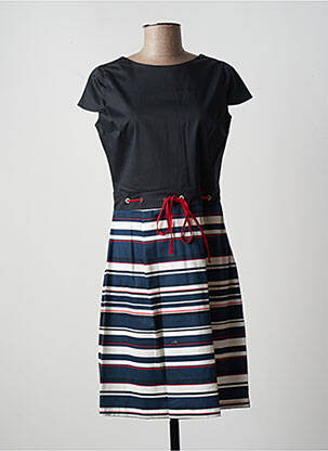 Rochie midi mâneci scurte mâneci scurte negru PAUL BRIAL femeie