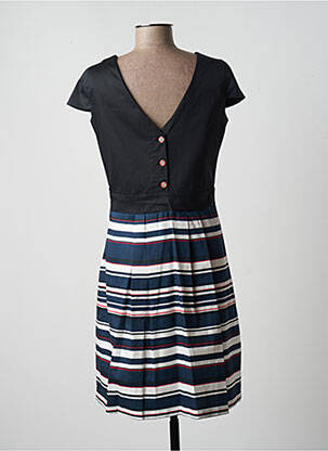 Rochie midi mâneci scurte mâneci scurte negru PAUL BRIAL femeie