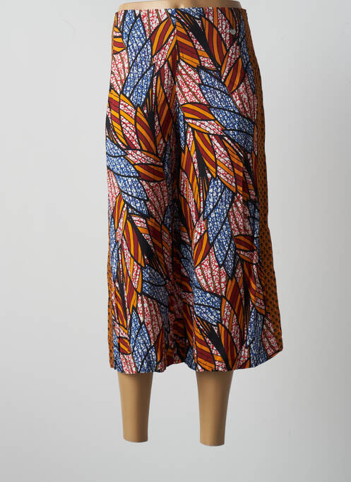 Pantalon trei sferturi țesătură poplin mărime normală maro PAUL BRIAL femme