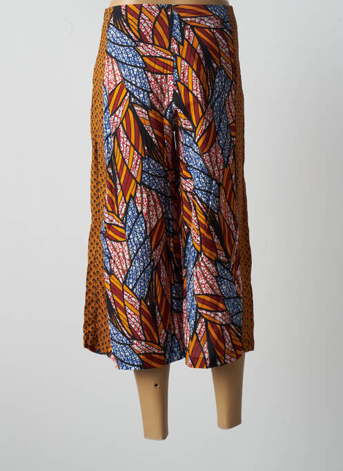 Pantalon trei sferturi țesătură poplin mărime normală maro PAUL BRIAL femme