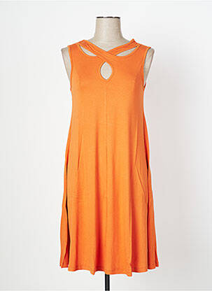 Rochie midi portocaliu MALOKA femeie