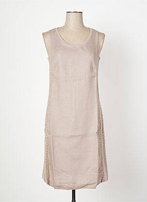 Rochie midi maro MALOKA femeie