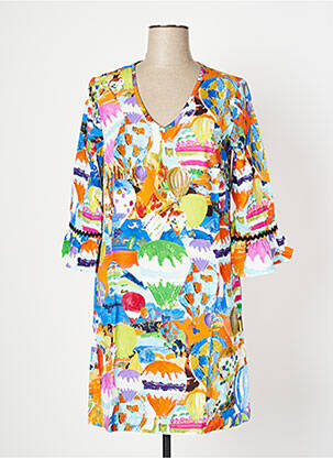 Rochie midi portocaliu MALOKA femeie