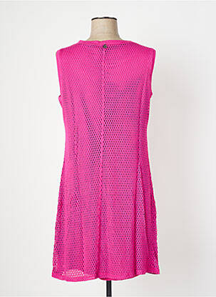 Rochie scurtă fără mâneci fără mâneci roz MALOKA femeie