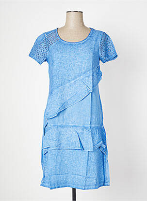 Rochie midi albastru MALOKA femeie