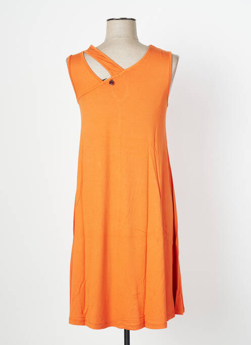 Rochie midi portocaliu MALOKA femeie