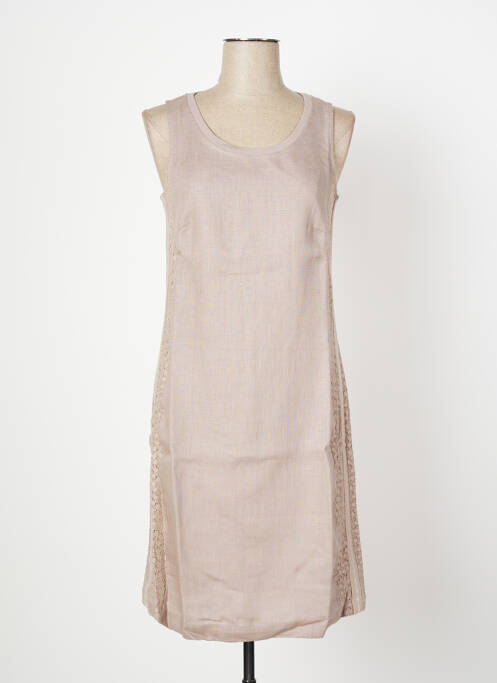 Rochie midi maro MALOKA femeie