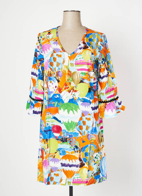 Rochie midi portocaliu MALOKA femeie