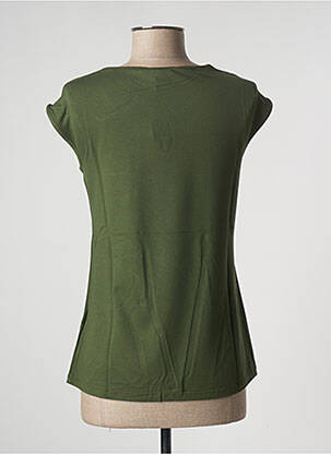 Tricou elasticitate mâneci scurte verde MALOKA femeie