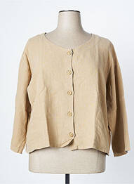 Jachete casual guler rotund maro G!OZE femme
