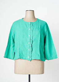 Jachete casual guler rotund verde MALOKA femeie