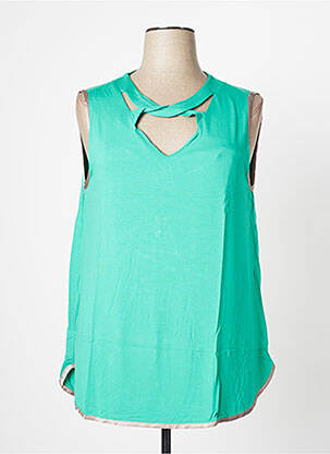 Tunică fără mâneci verde MALOKA femeie