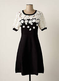 Rochie midi mâneci scurte mâneci scurte negru PAUL BRIAL femeie