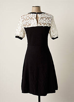 Rochie midi mâneci scurte mâneci scurte negru PAUL BRIAL femeie