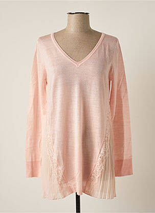 Pulover tunică roz PAUL BRIAL femeie