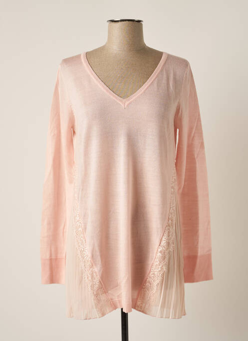 Pulover tunică roz PAUL BRIAL femeie