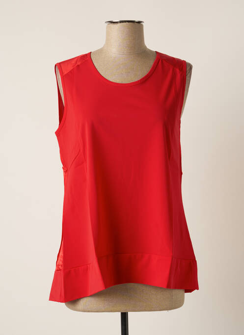 Maiou croială dreaptă fără mâneci roșu MALOKA femme