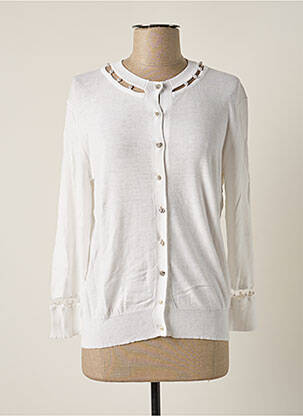 Vestă cu mâneci lungi alb PAUL BRIAL femeie