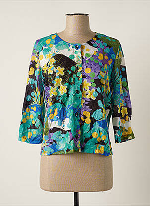 Vestă cu mâneci lungi verde MALOKA femeie