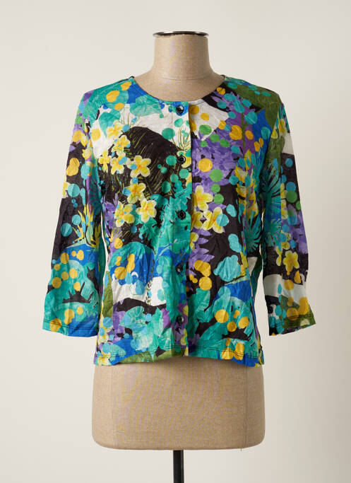 Vestă cu mâneci lungi verde MALOKA femeie