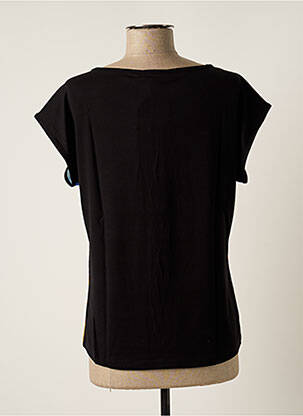 Tricou imprimeu fantezie mâneci scurte albastru MALOKA femeie