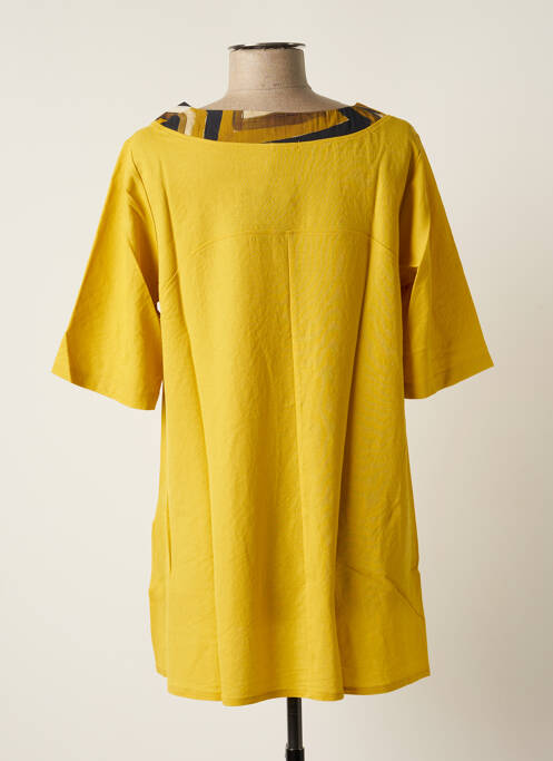 Tunică mâneci scurte galben G!OZE femeie