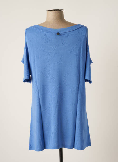 Tunică mâneci scurte albastru MALOKA femeie