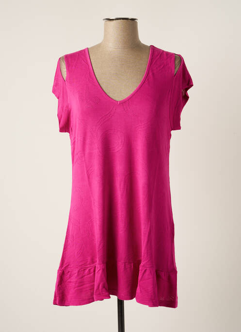 Tunică mâneci scurte violet MALOKA femeie